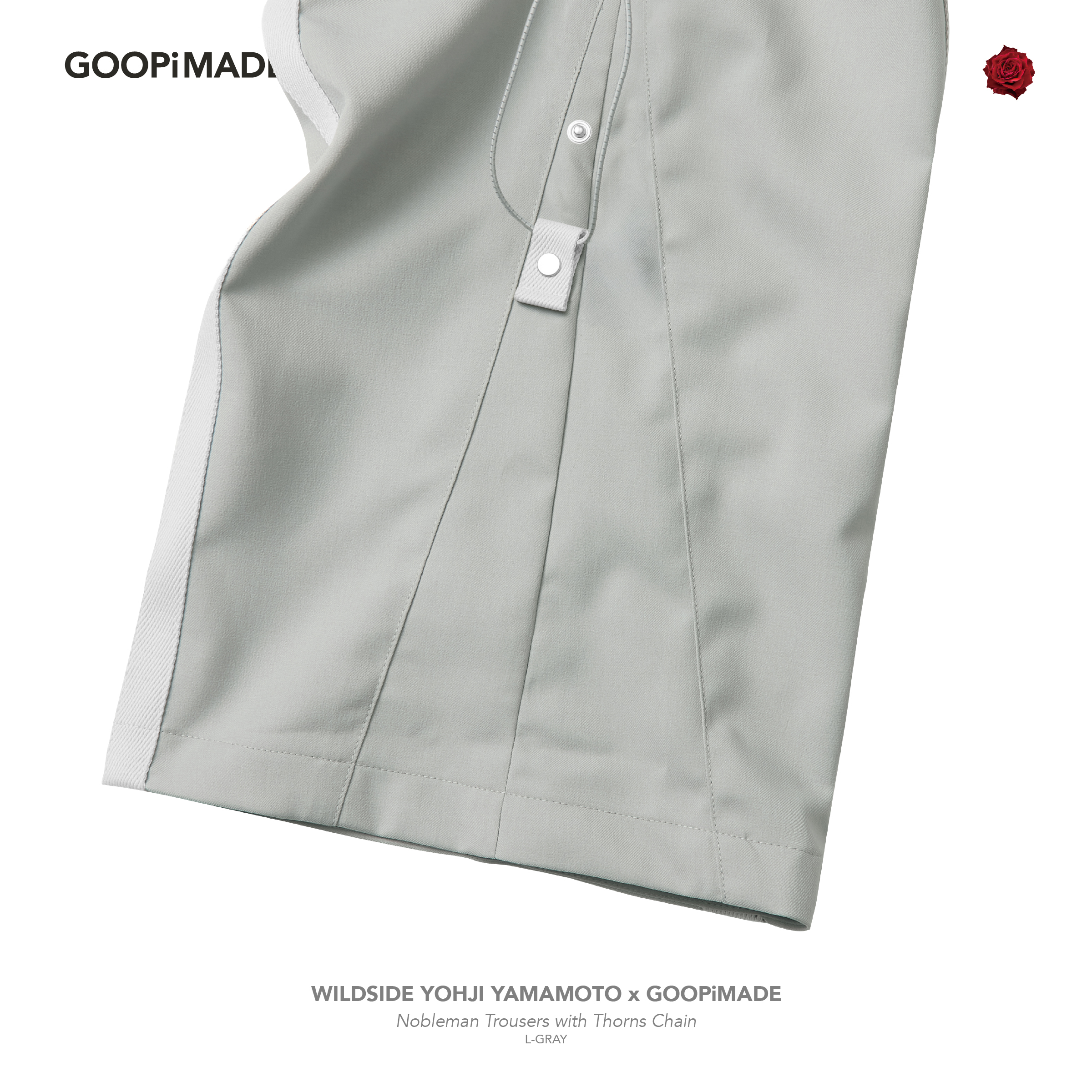 Nobleman Trousers with Thorns Chain - L-Gray