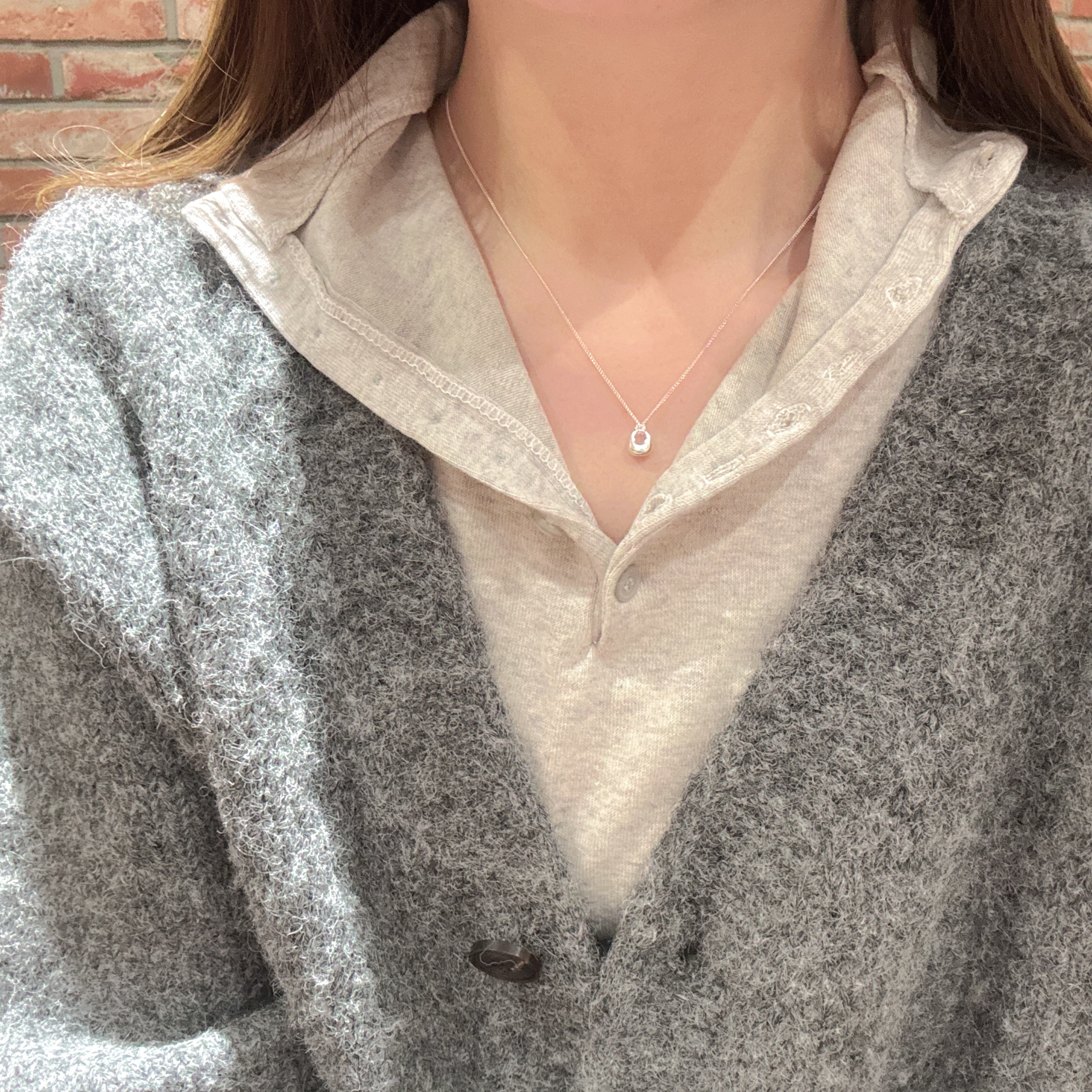 925圈圈迷你吊咀頸鏈