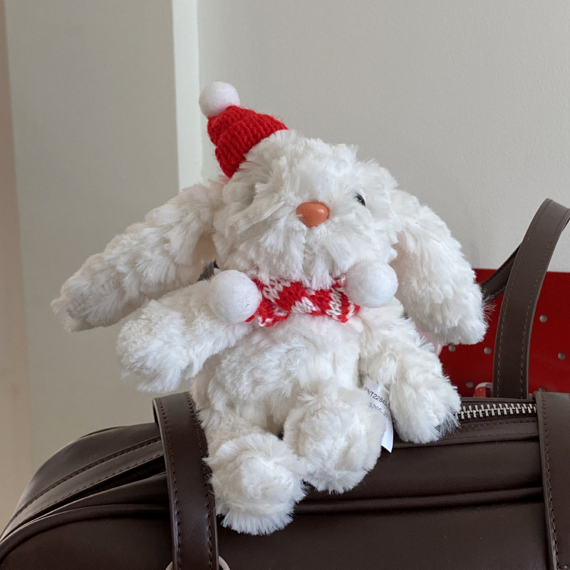 《6460》聖誕風垂耳兔鑰匙圈