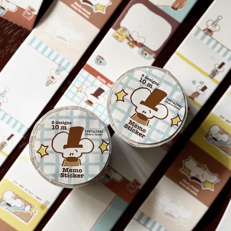 1991w2992｜摩登小老鼠 便條貼紙卷