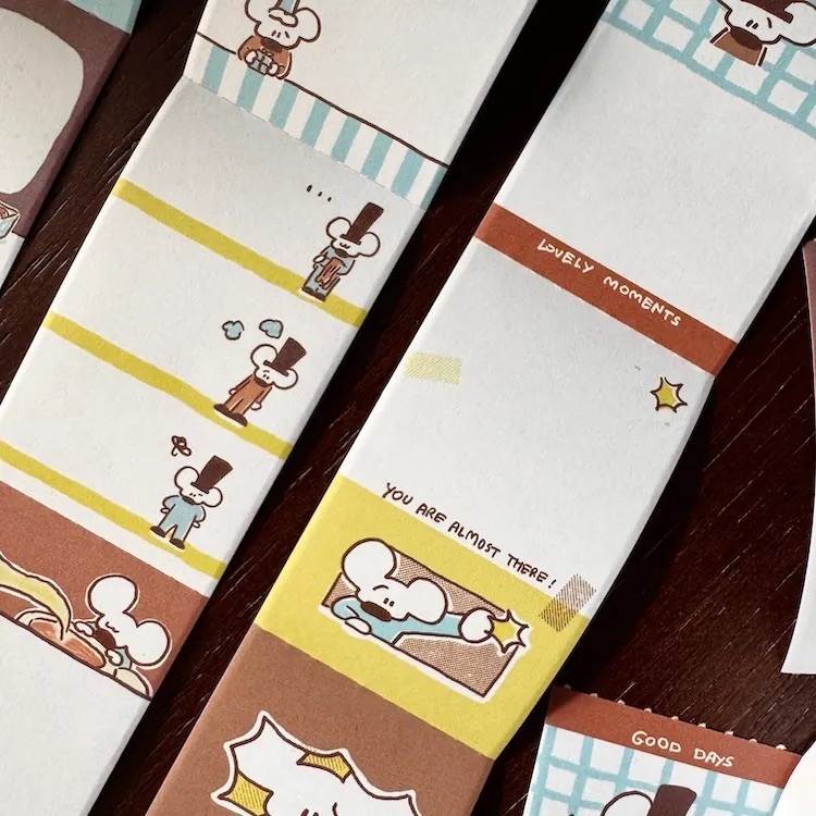 1991w2992｜摩登小老鼠 便條貼紙卷