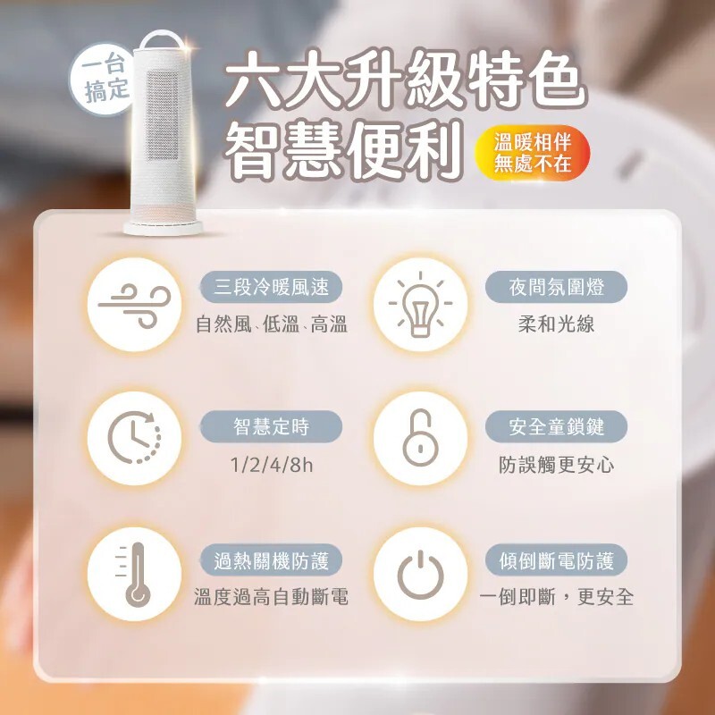 MUNICHI沐尼黑 直立式陶瓷電暖器/暖風機 MR.Winter