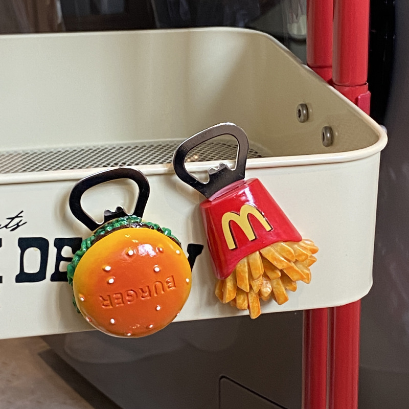 《6461》逼真薯條漢堡造型開瓶器