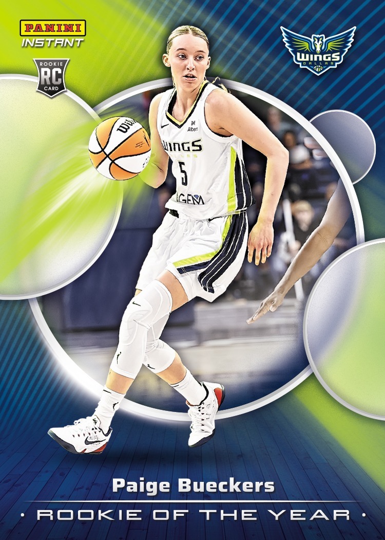 WNBA球員卡 Paige Bueckers 達拉斯飛馬 新人王 2024-25 Panini Instant WNBA ROY