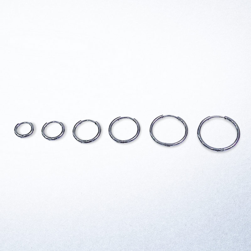 抗敏鋼-易扣-銀色圓面1.6MM耳環(單支價)