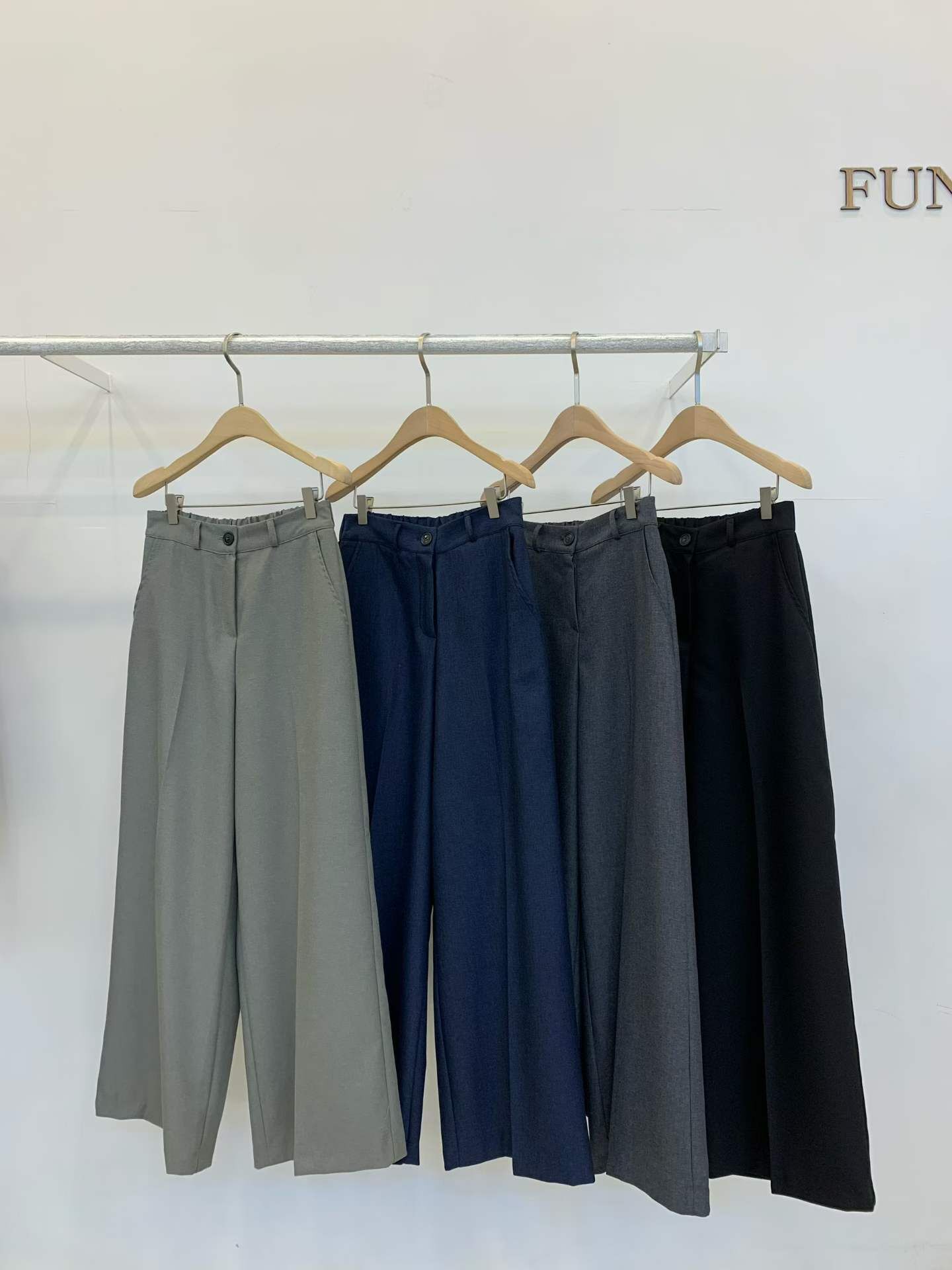 FP5316 後鬆緊寬松西褲