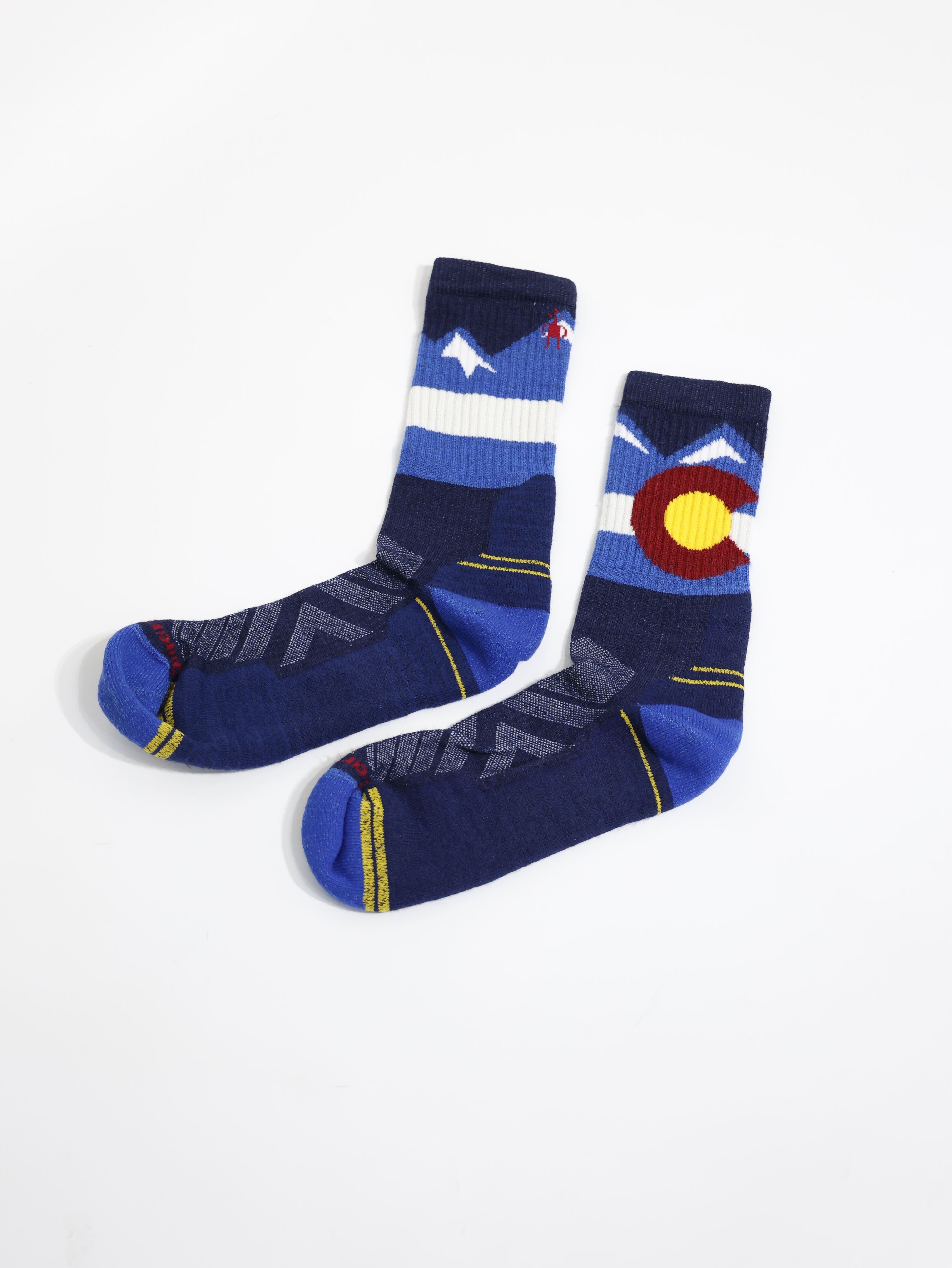 【 M 號】Smartwool 羊毛襪 Unisex 機能戶外全輕量減震中長襪 克羅拉多州 藍 SW001931J96
