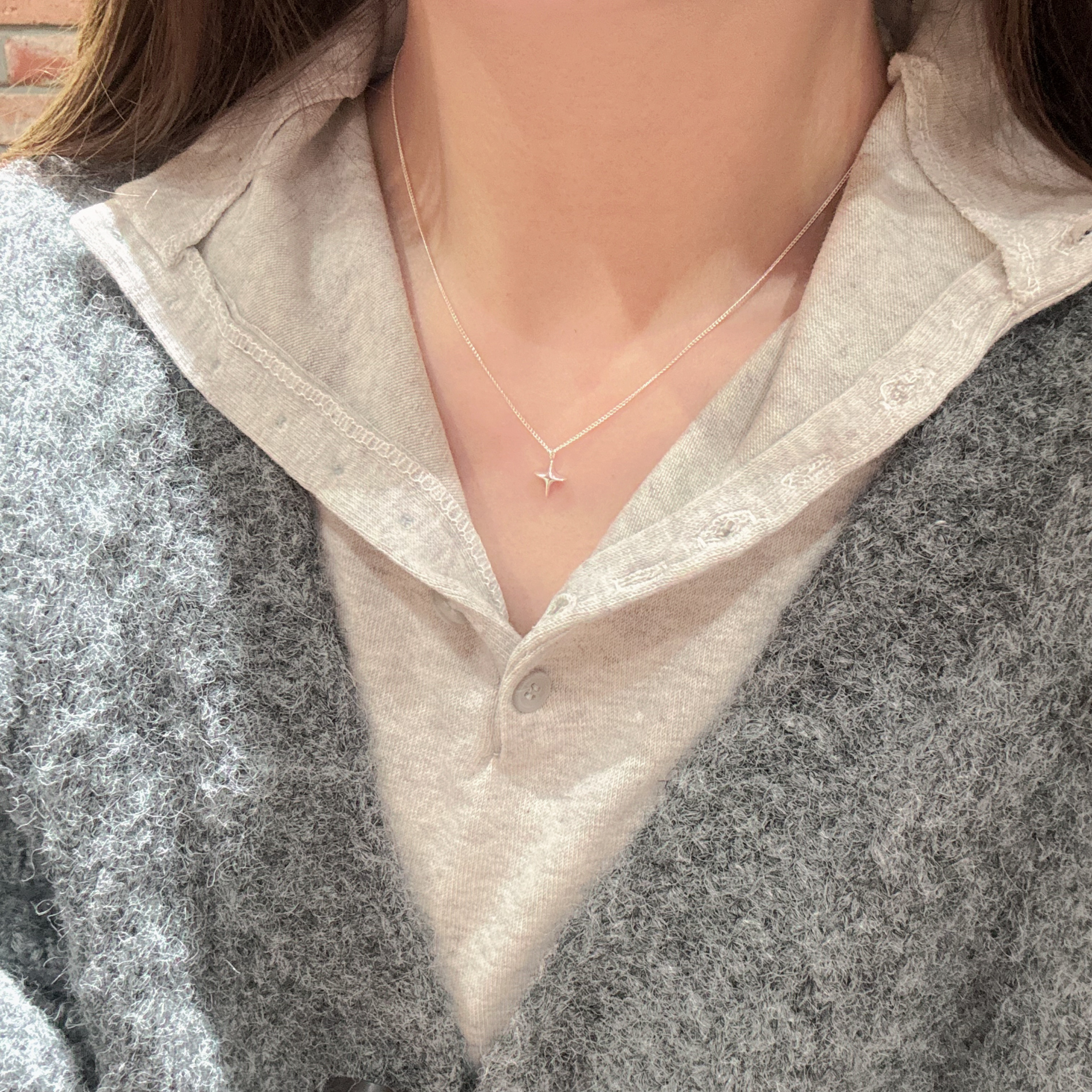 925十字星吊咀頸鏈