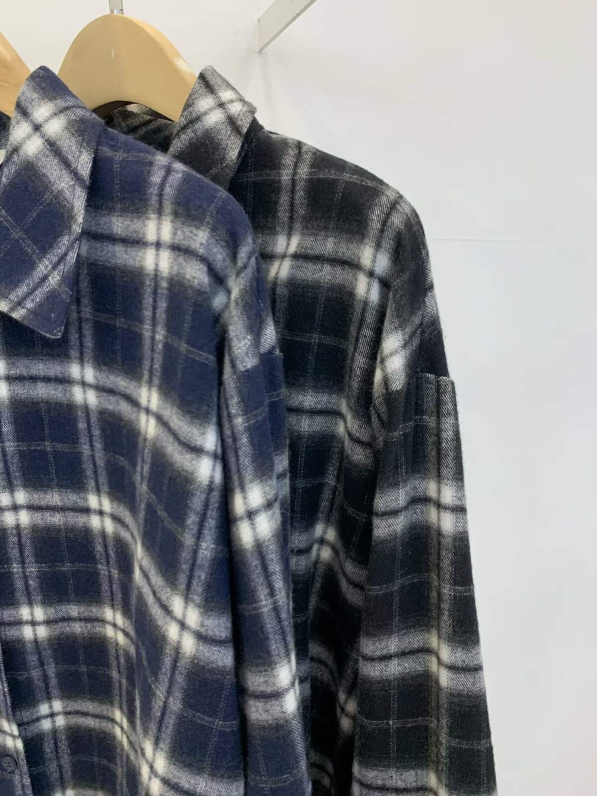 FP5320 格紋外磨毛襯衫