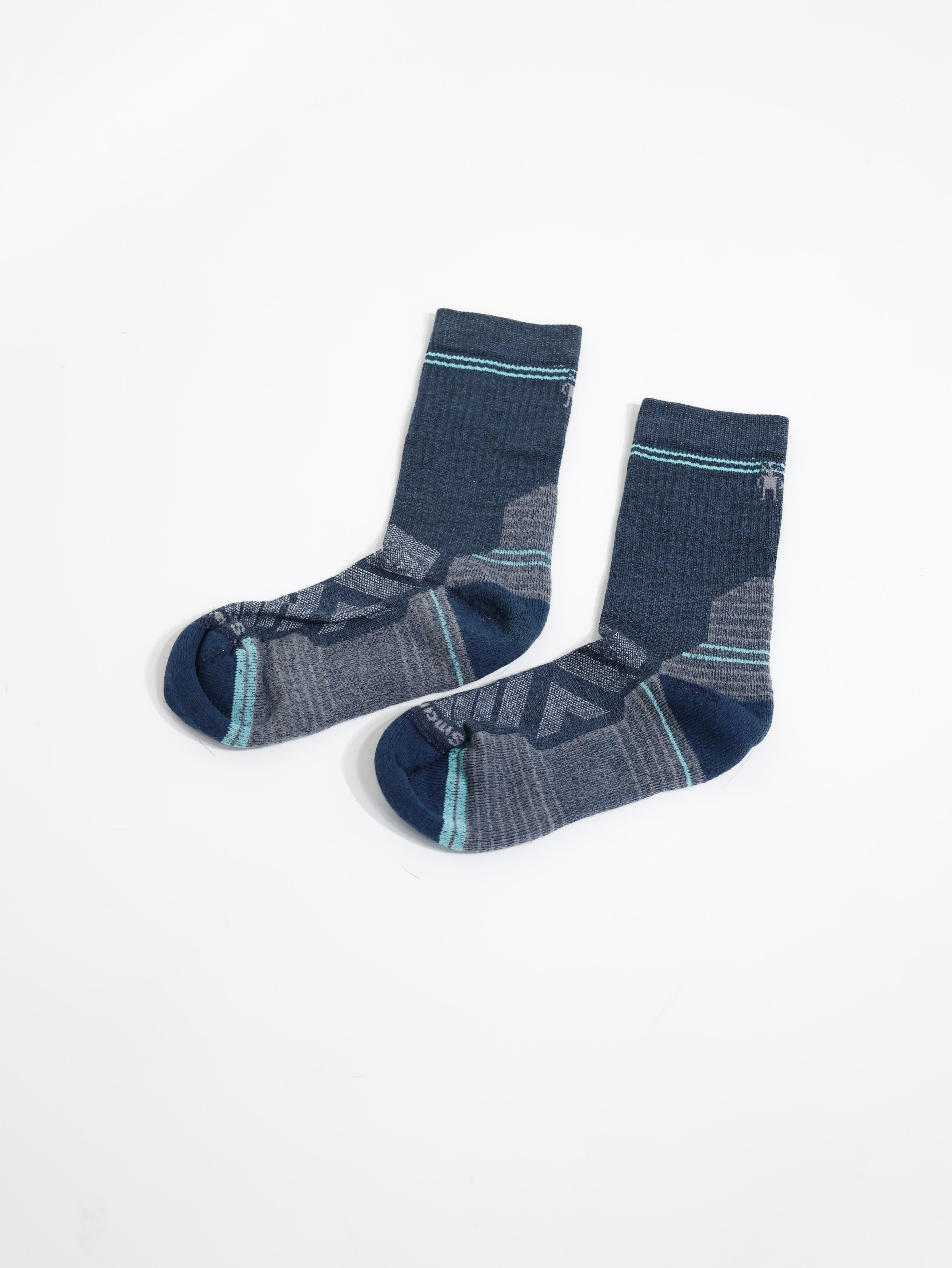 SMARTWOOL 羊毛襪 女 機能戶外全輕量減震中長襪 暮光藍 SW001573G74