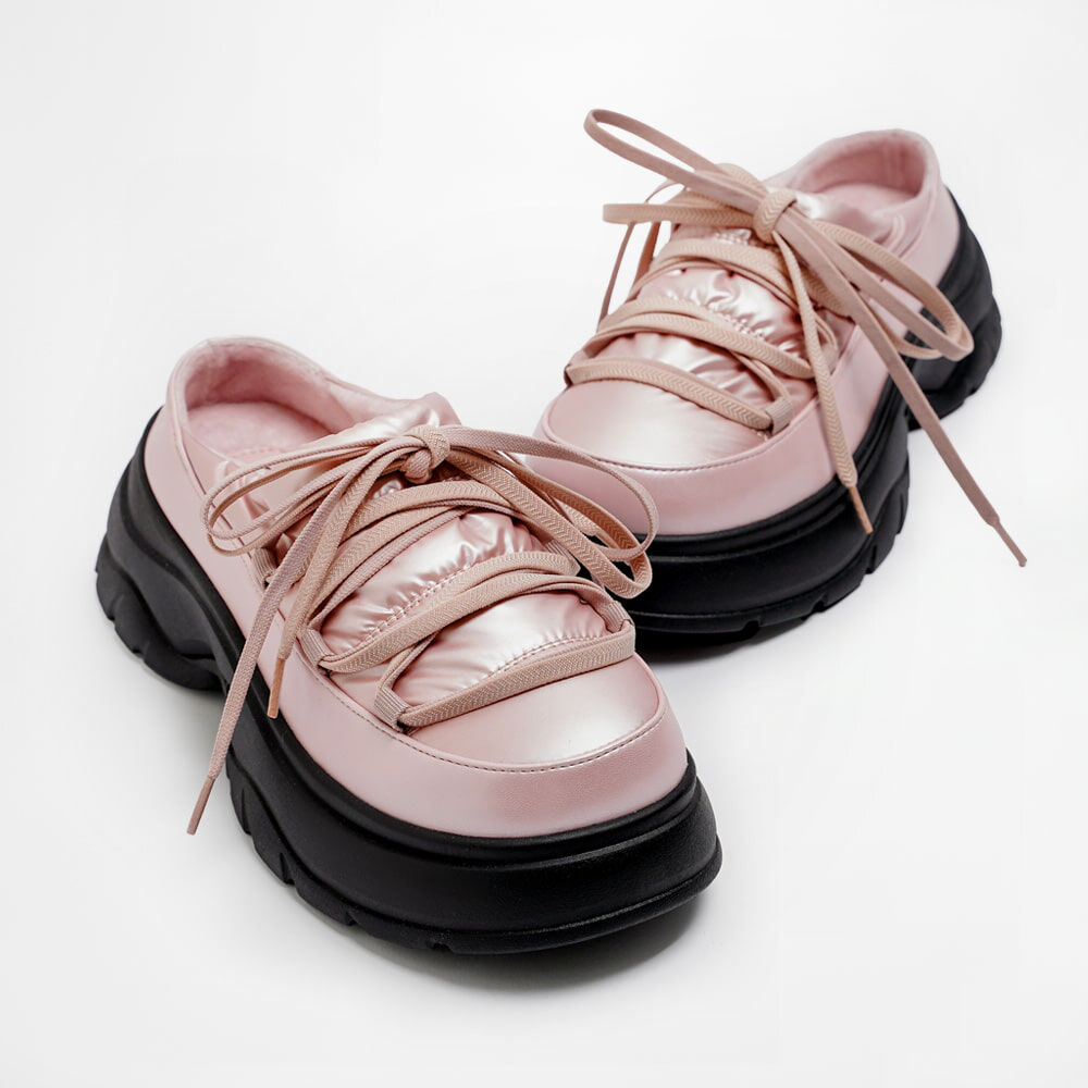 RY002 Polvi 彷羽絨款厚底鞋 (包頭薄毛款)