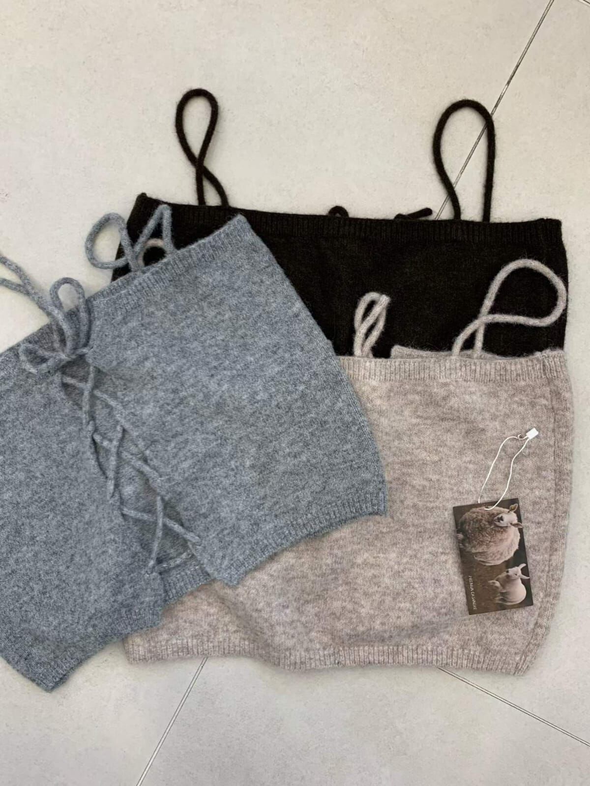 FP5325 後綁帶吊帶羊毛小可愛