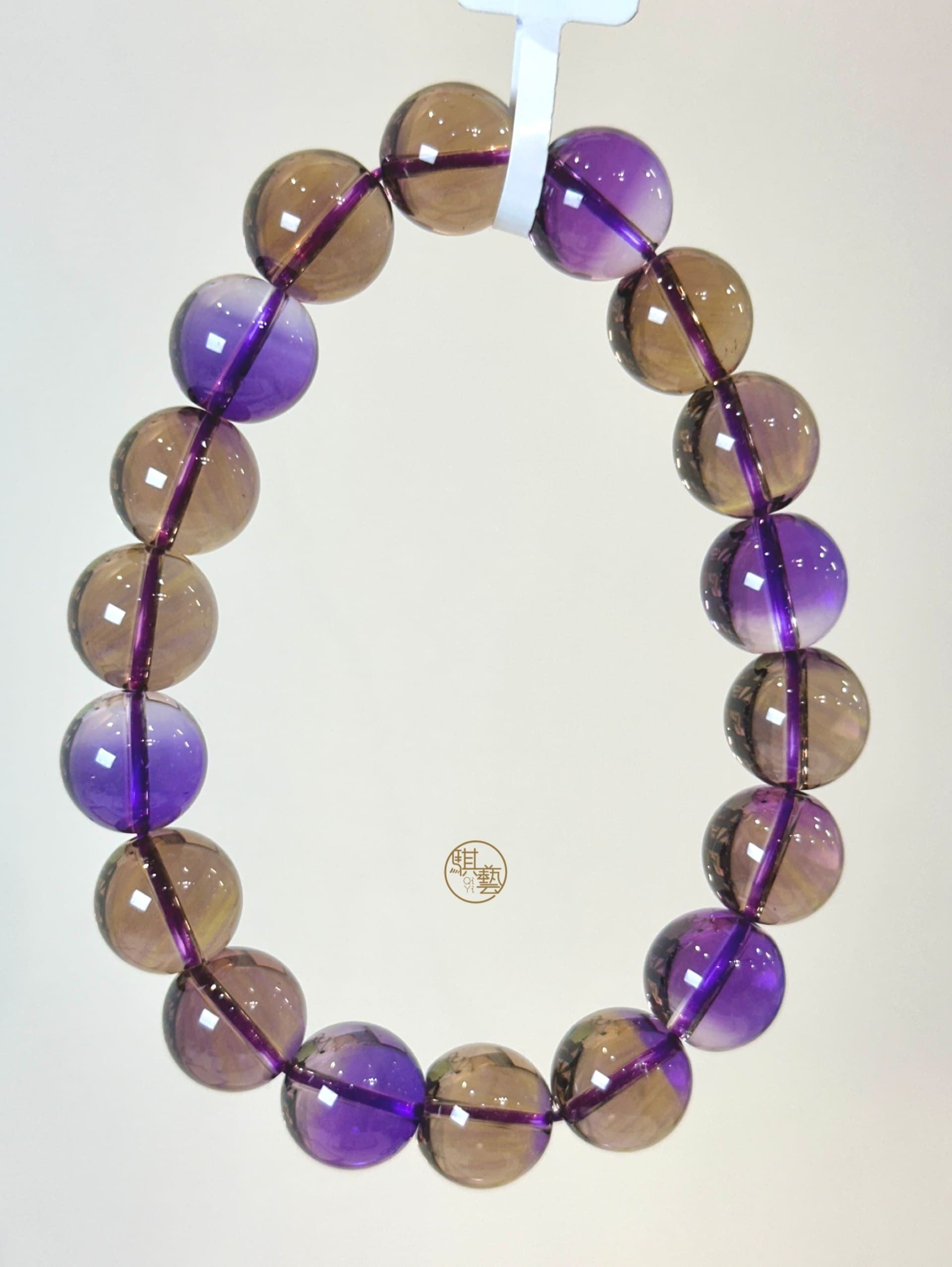 高品透體紫茶晶 12mm