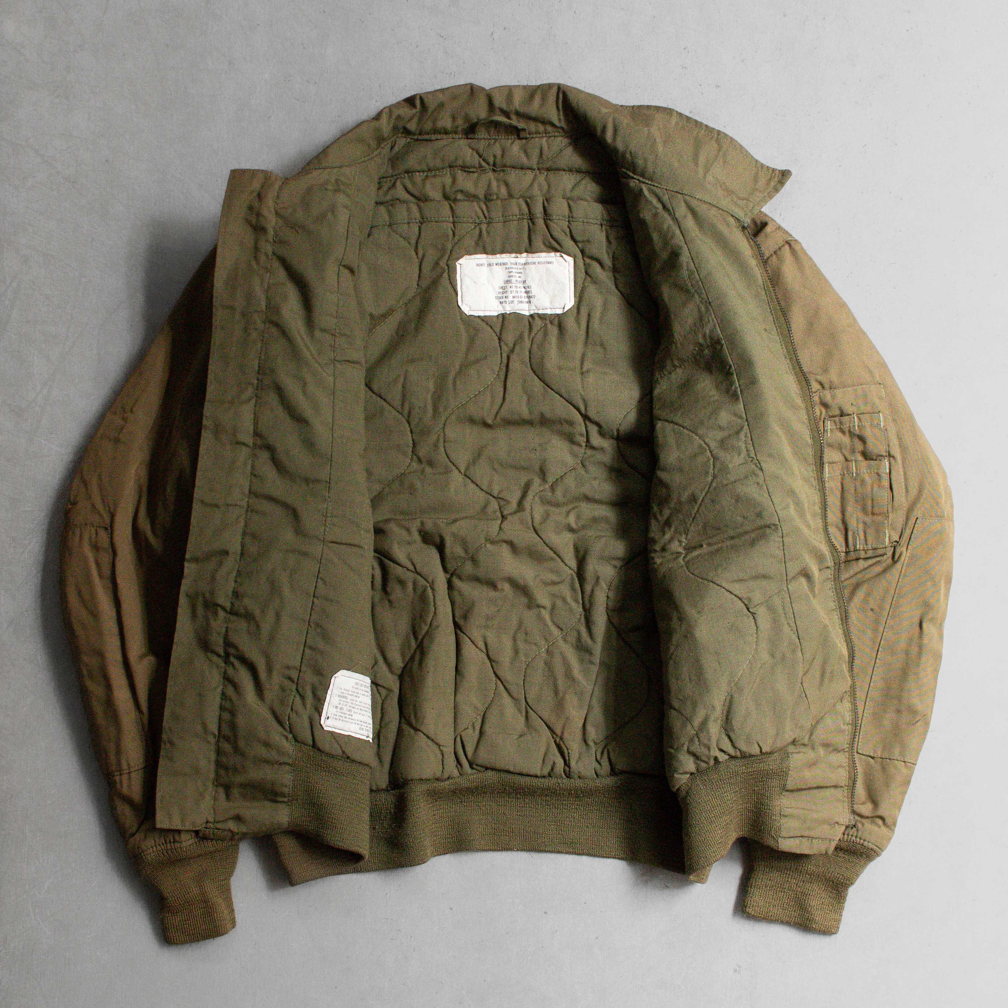80S US ARMY CVC TANKER JACKET 美軍 公發 坦克兵 鋪棉 夾克 飛行外套 C