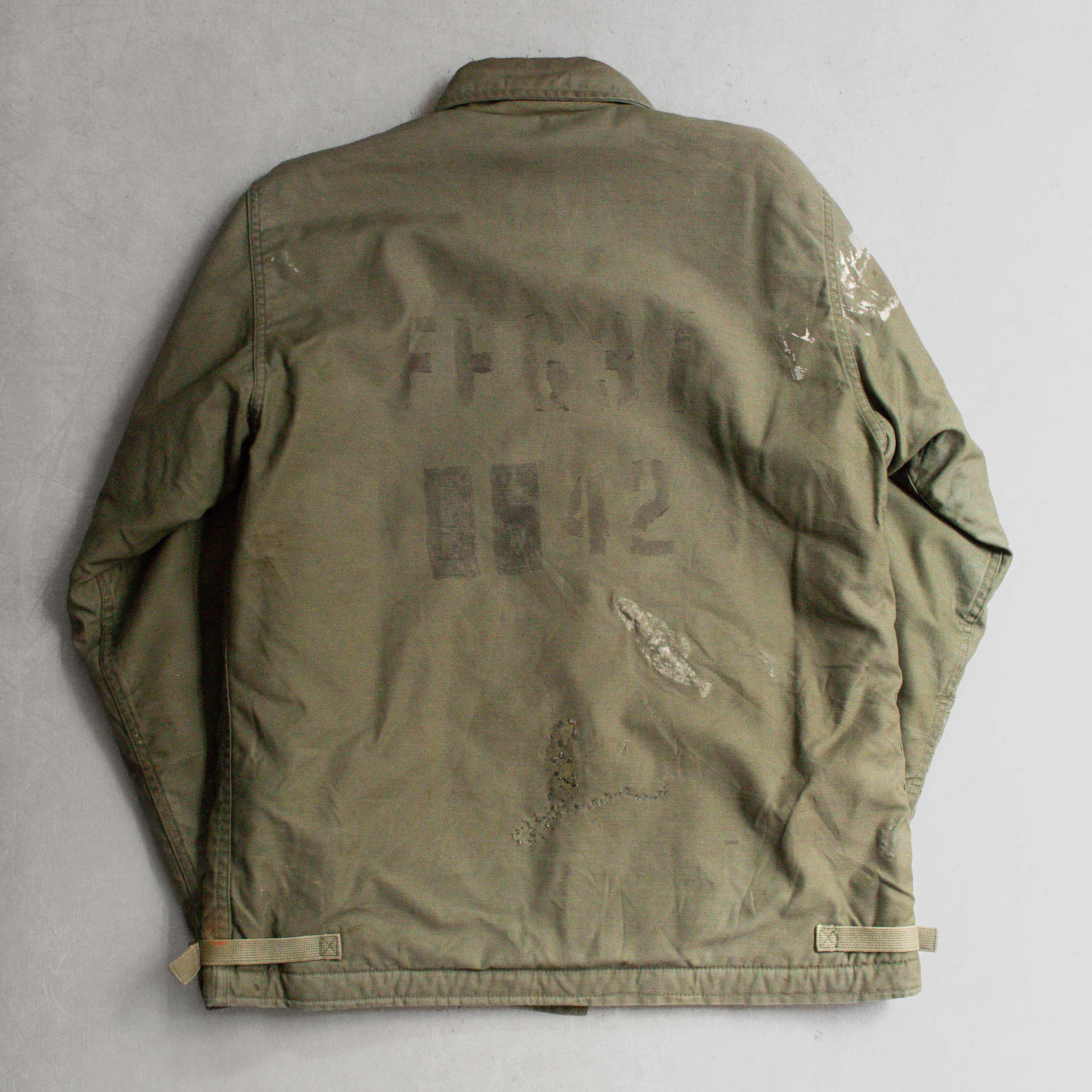 80S US NAVY A2 DECK JACKET 美軍 海軍 軍綠 甲板 夾克 軍外套 A
