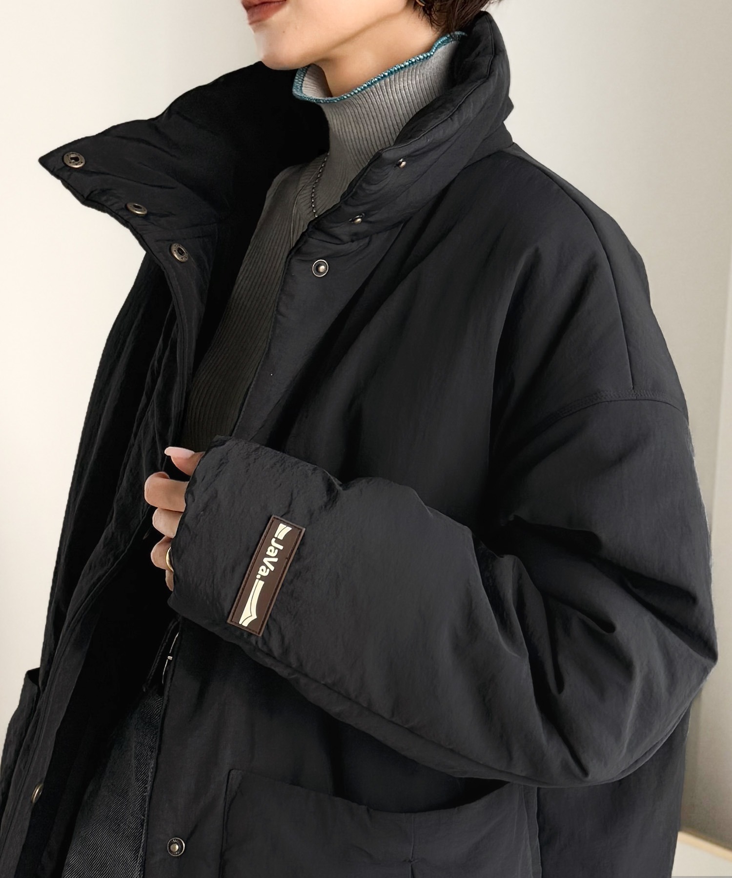 🇯🇵 日系品牌 JAVA 大口袋 尼龍立領夾克 短版 保暖 鋪棉 / 預購