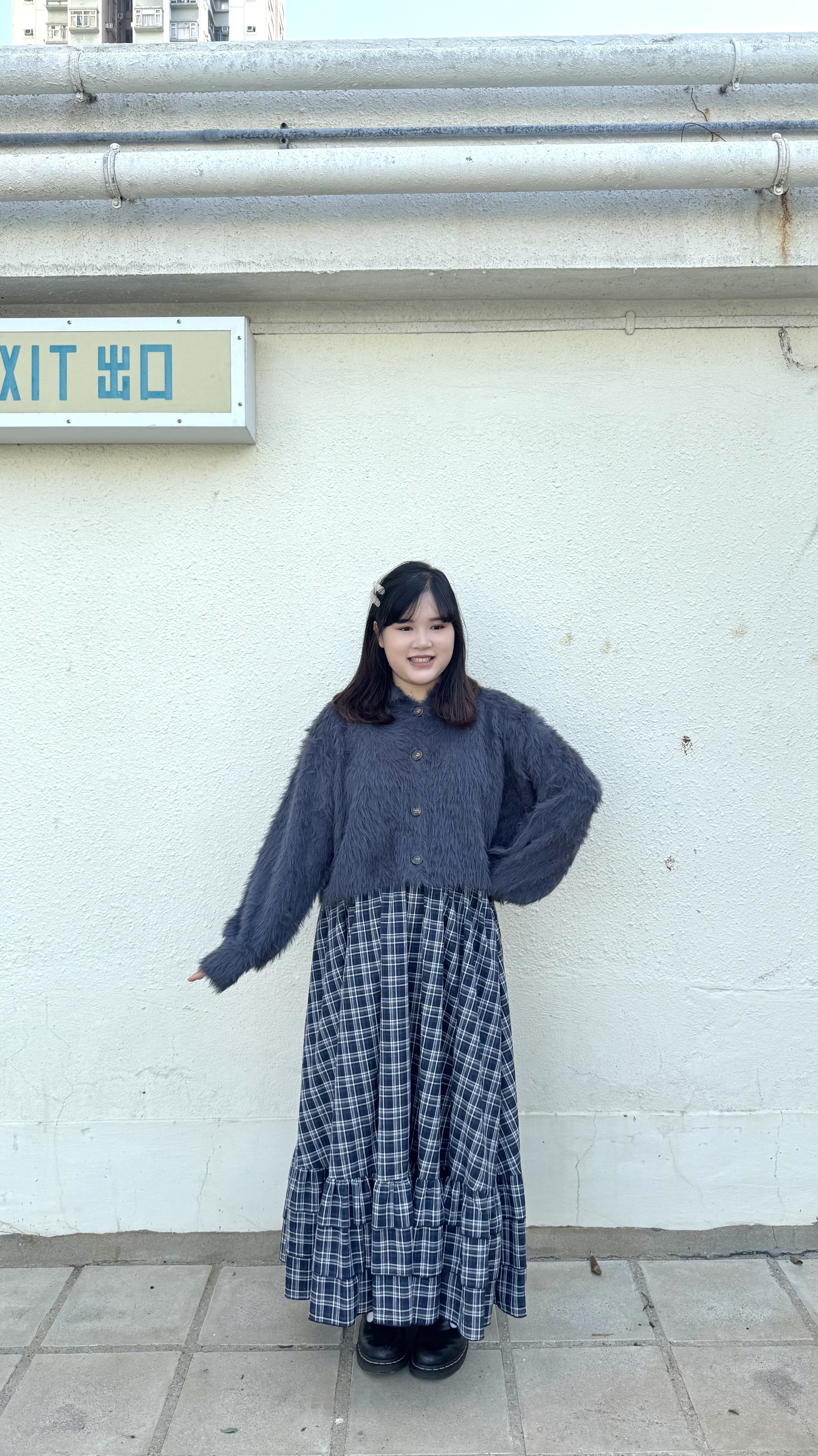 反領滑身飛毛短身Top