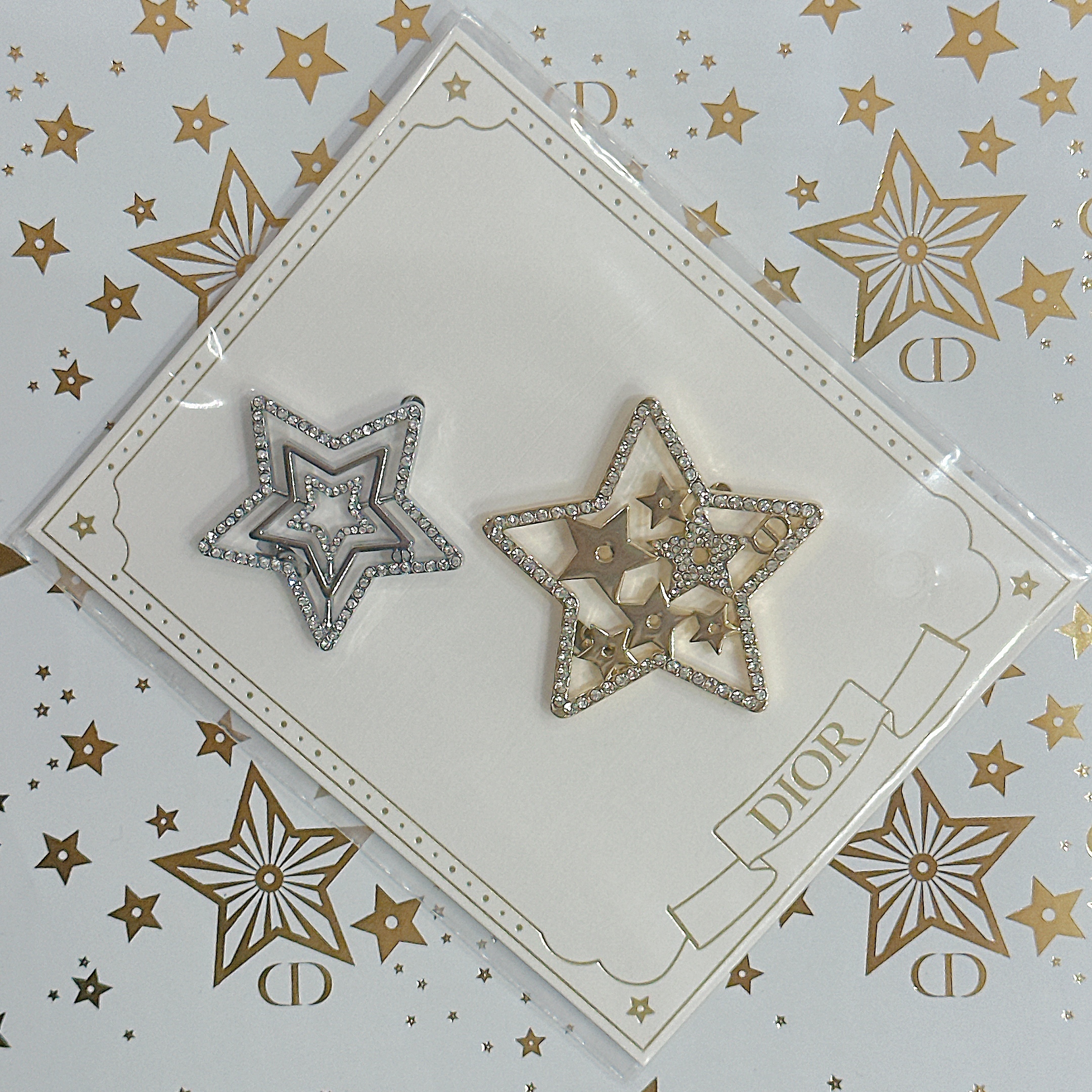 Dior 周邊限量星星髮夾