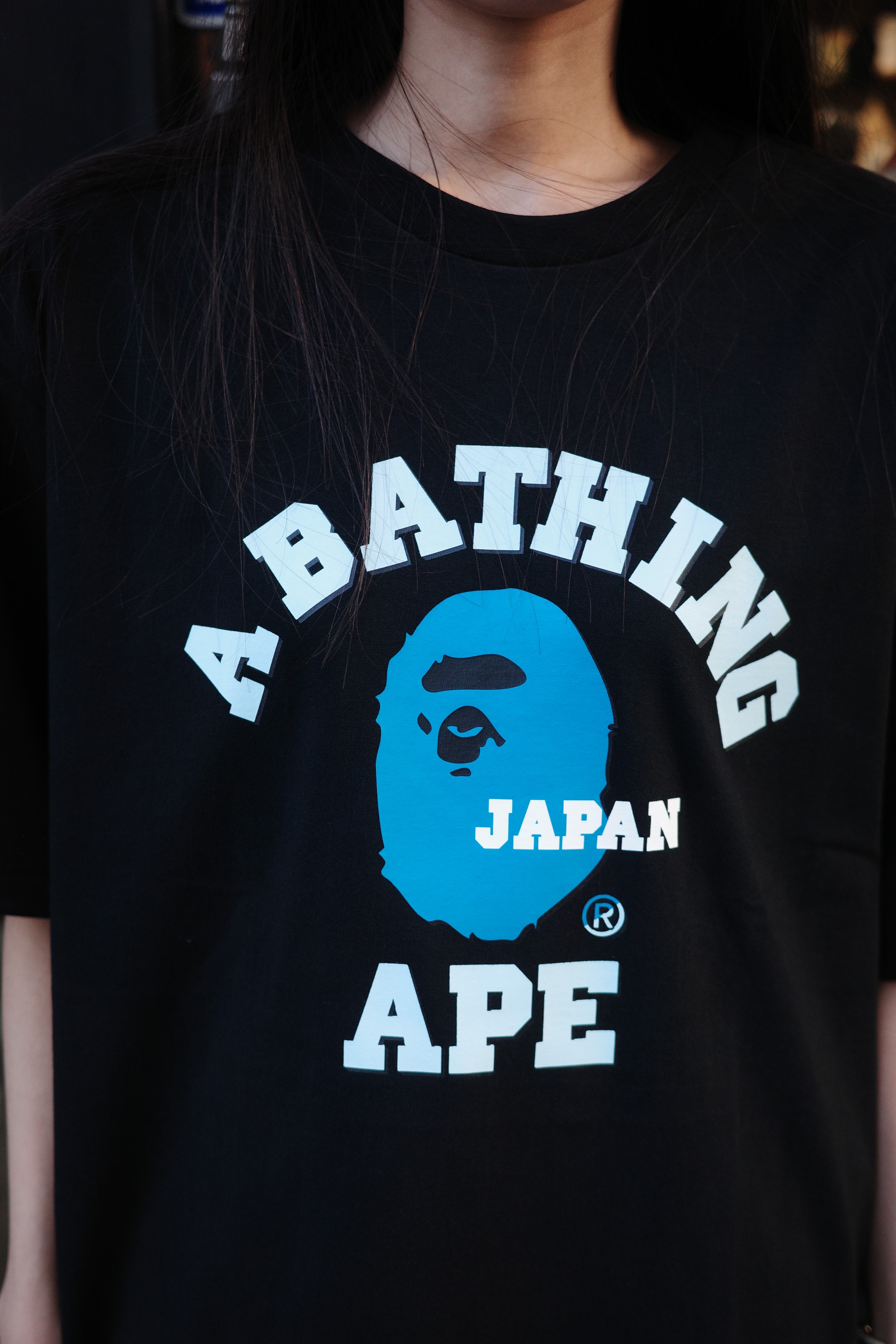 Bape 日本藍大猿頭 Japan College tee