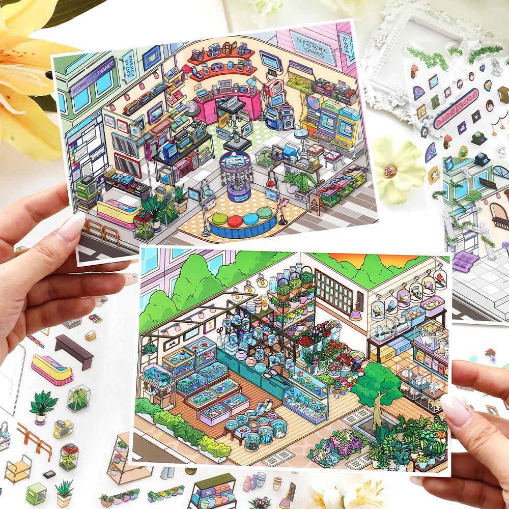 Series 11 (December) · 3D House Scene Stickers