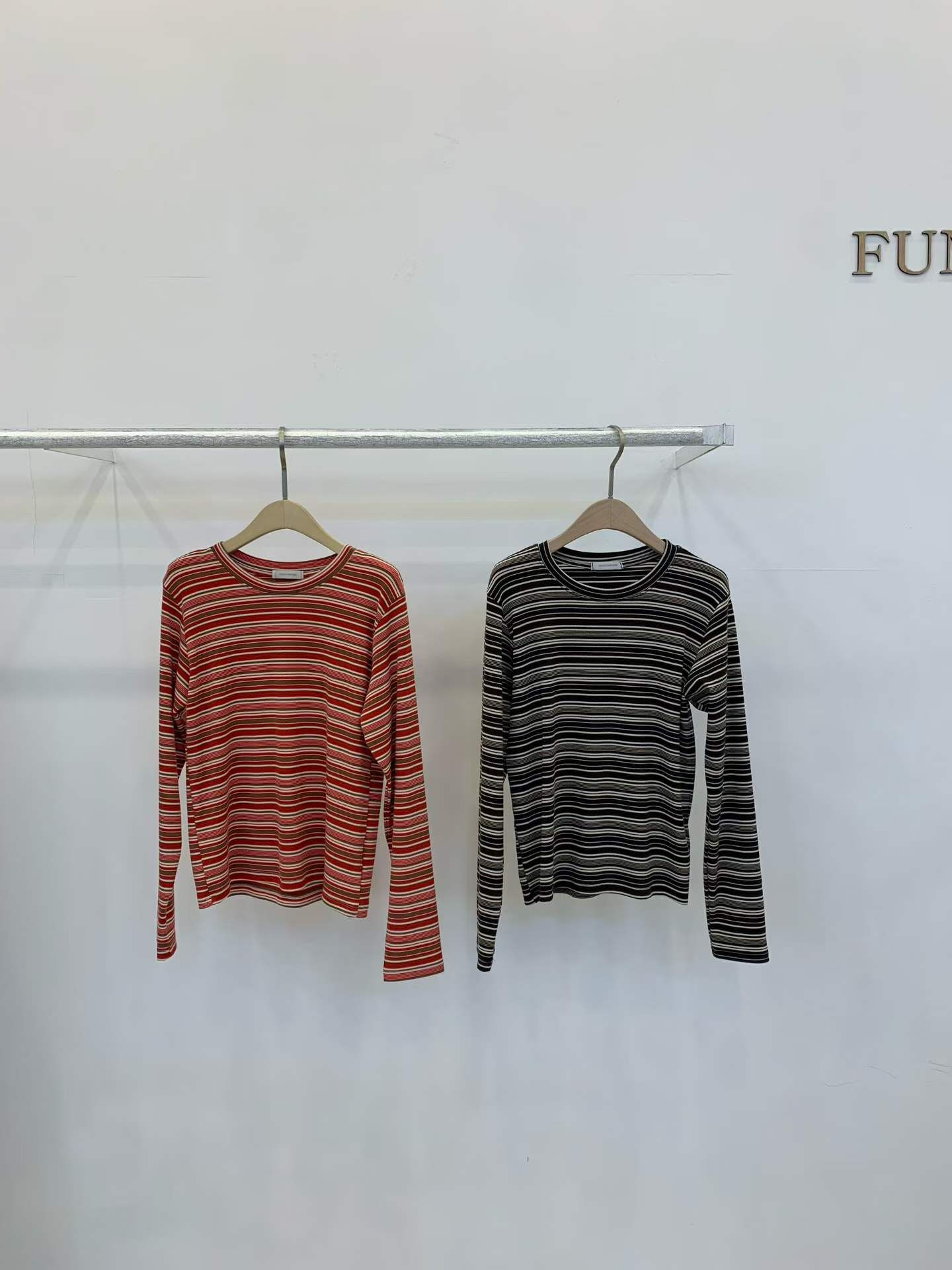 FP5336 圓領天絲撞色條紋T