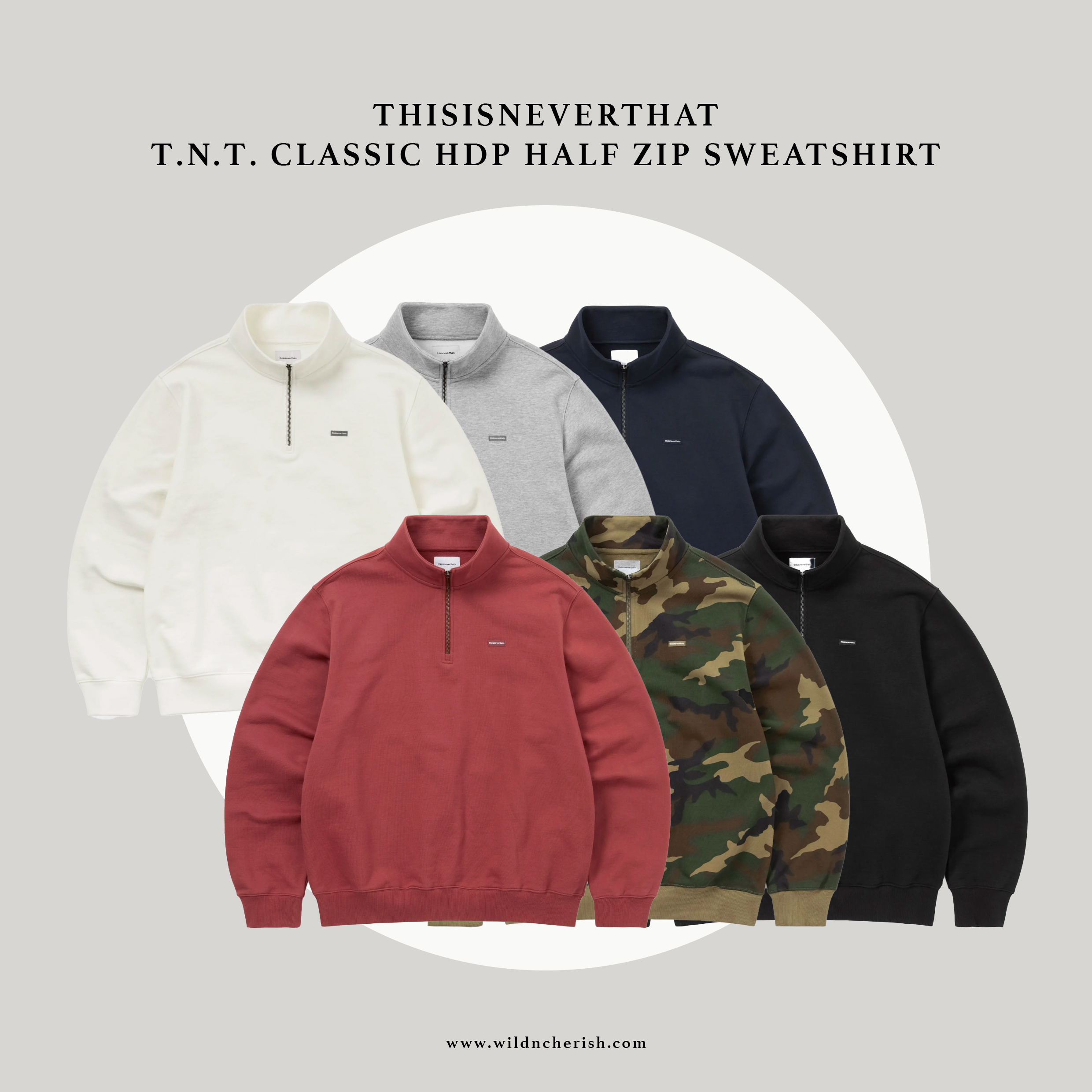 預訂 | Thisisneverthat T.N.T. Classic HDP Half Zip Sweatshirt