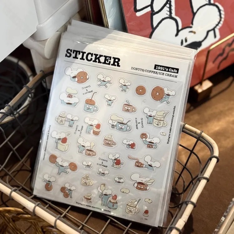 1991w2992｜鼠老闆的甜點計劃 透明貼紙