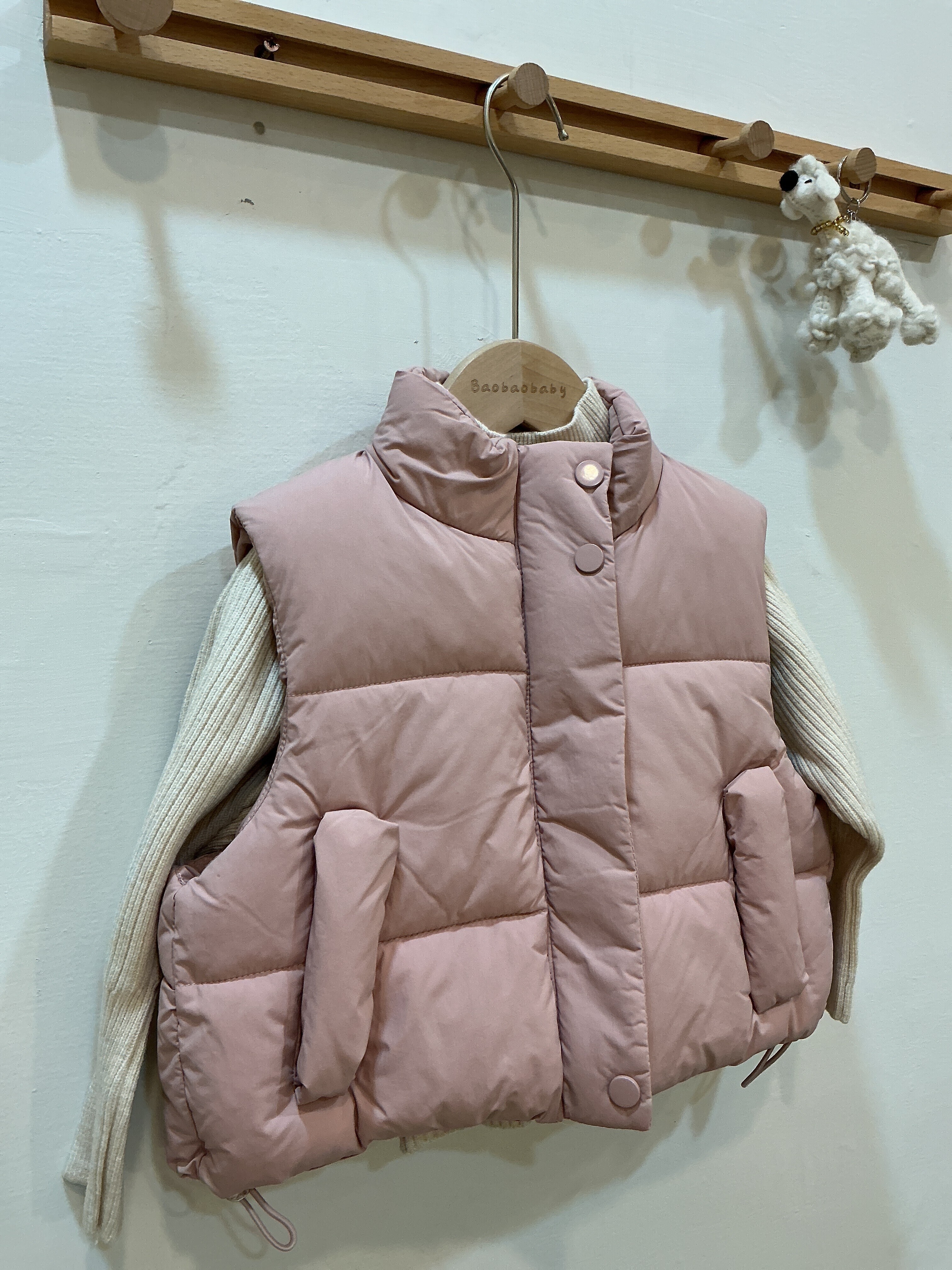 針織上衣背心外套兩件套