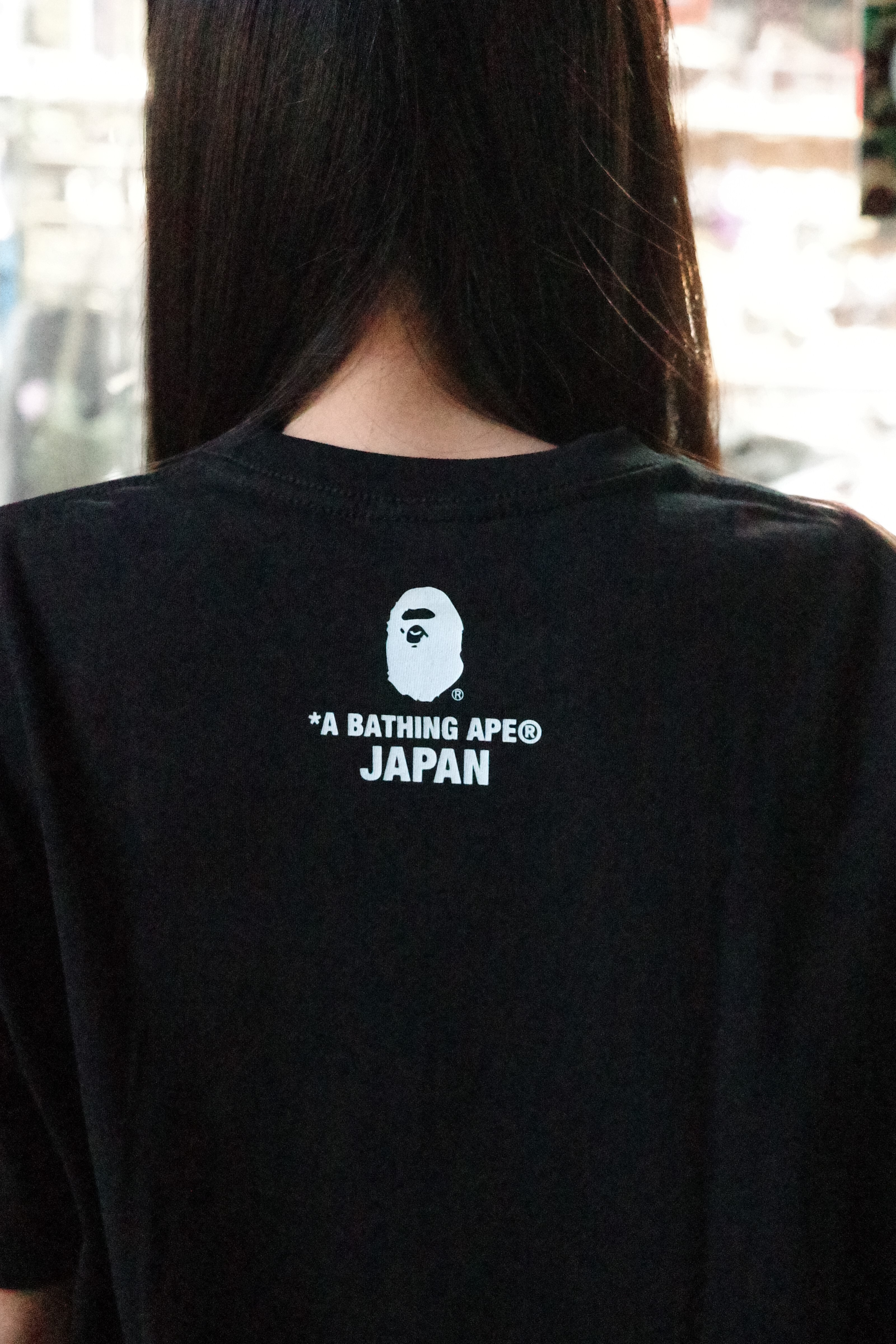 Bape 溶雪咖大猿頭 Japan City College tee