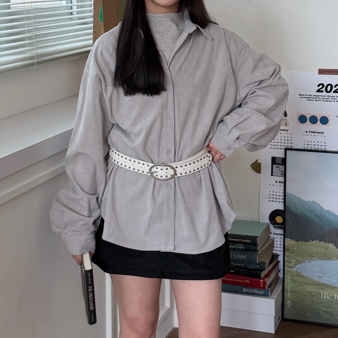 灰色步調 燈芯絨ovs襯衫