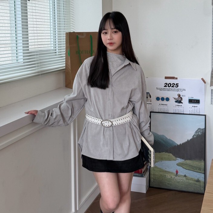 灰色步調 燈芯絨ovs襯衫