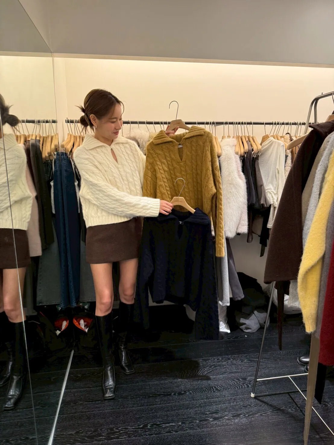 OB5311 麻花織紋反領毛衣 *特價* (優惠碼同充值購物金不適用)