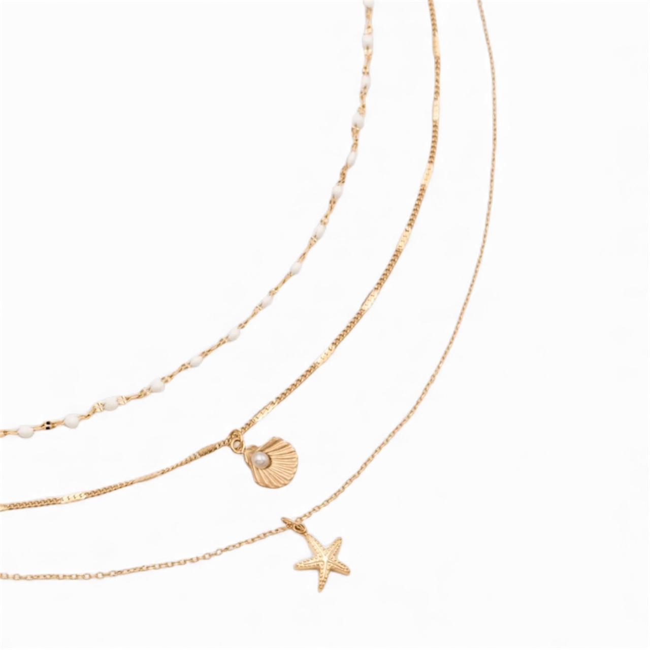 BOHM PARIS-Collia 貝殼三層項鍊