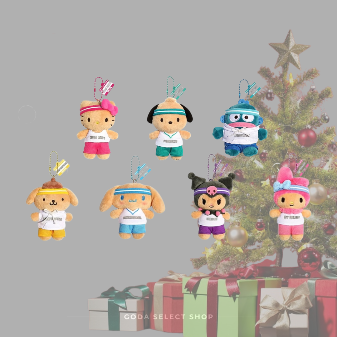 Olive Young x Sanrio Cutie Run 曬黑 吊飾 鑰匙圈 Sanrio跑步天團