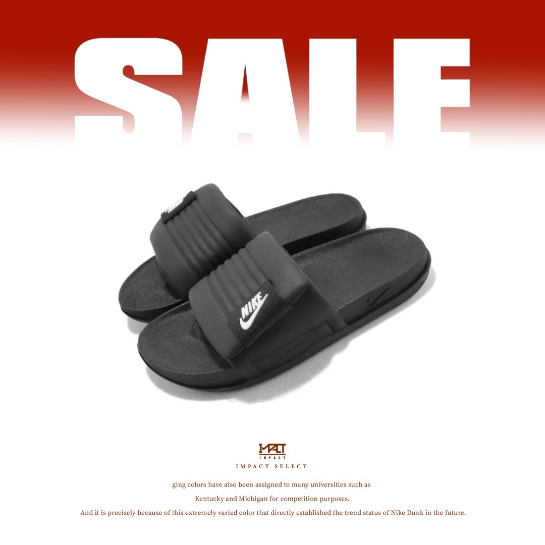 【清倉優惠】Nike Offcourt Adjus 黑 魔鬼氈 拖鞋 女款 DV1033-002