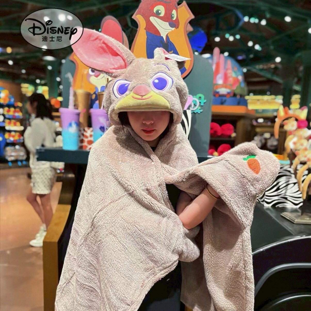 <迪士尼限定>動物方城市 尼克 茱蒂 披肩 圍巾 保暖 辦公小物