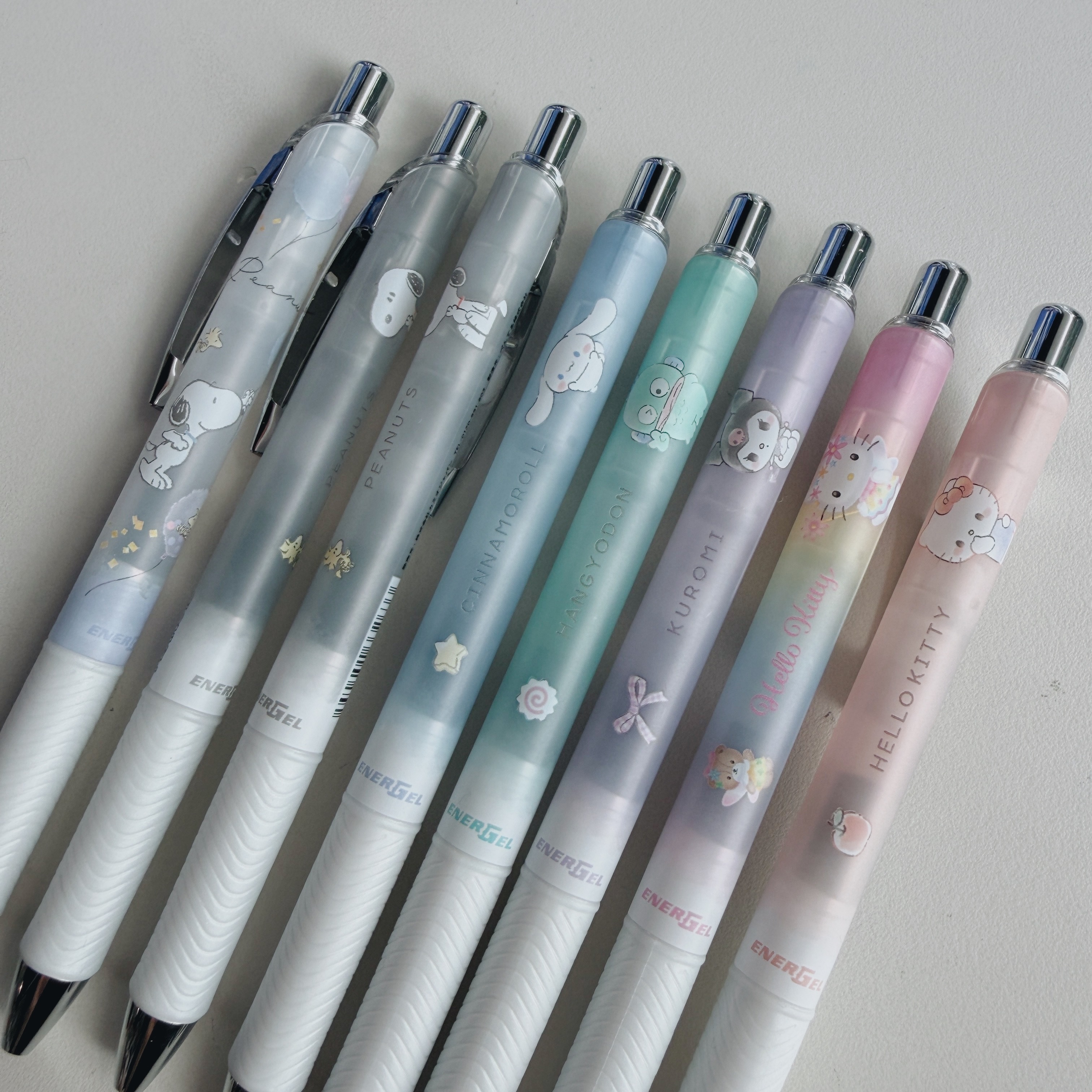 霧透桿 三麗鷗 snoopy X 0.5黑色 極速鋼珠筆 ENERGEL｜日本Pentel
