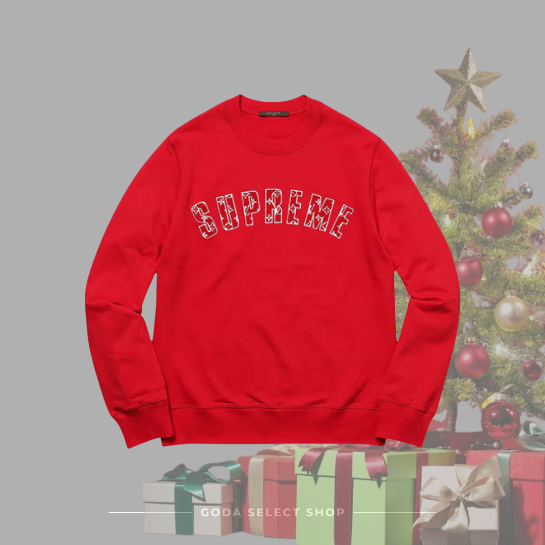 現貨秒發 Supreme x Louis Vuitton 紅色 大學 Tee