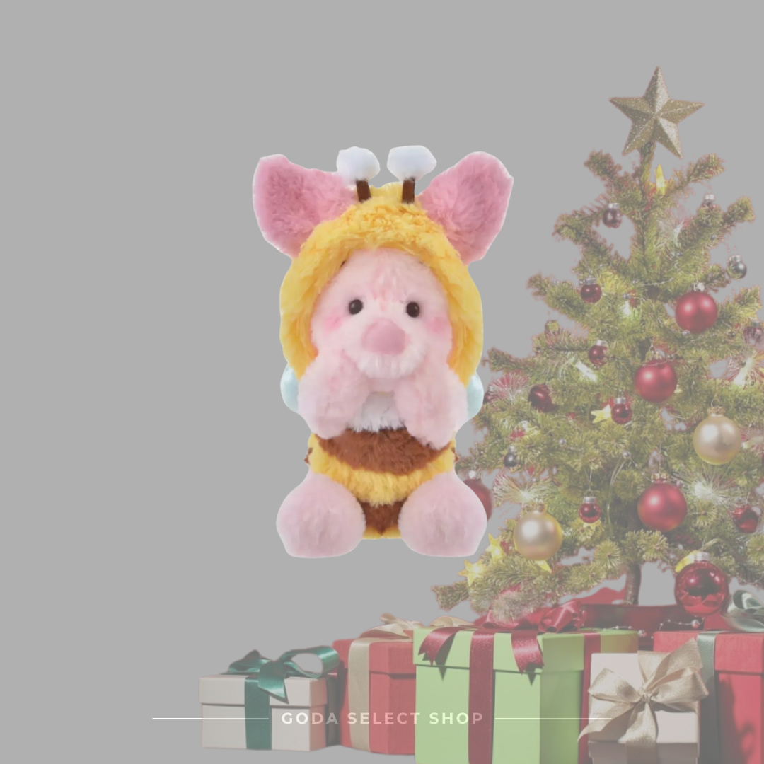 Disney 蜜蜂維尼🐝 小豬 坐姿毛絨玩偶 迪士尼限定周邊 #GT