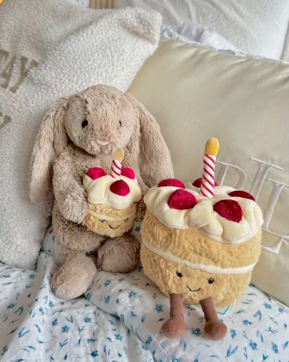 JELLYCAT 蛋糕邦尼兔 生日蛋糕 毛絨 安撫娃娃 玩偶