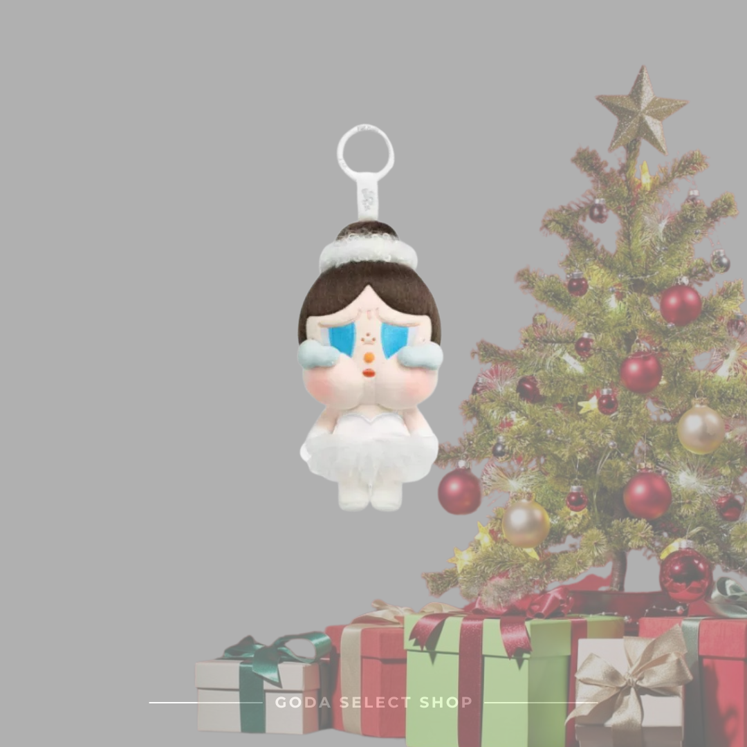 (現貨秒發) 泡泡瑪特 POP MART CRYBABY SHINY SHINY 系列 白芭蕾 毛絨掛件 吊卡