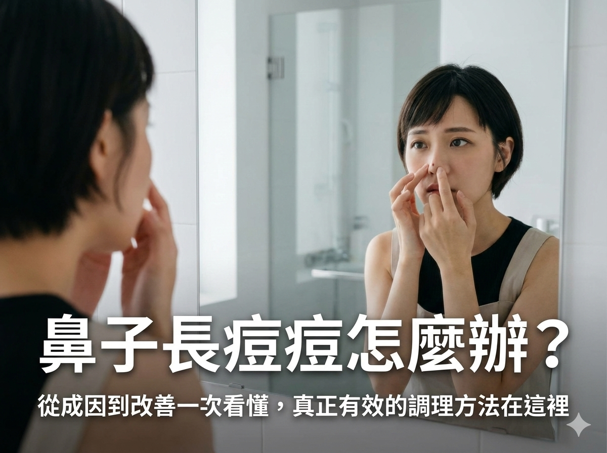 鼻子長痘痘怎麼辦?從成因到改善一次看懂,真正有效的調理方法在這裡