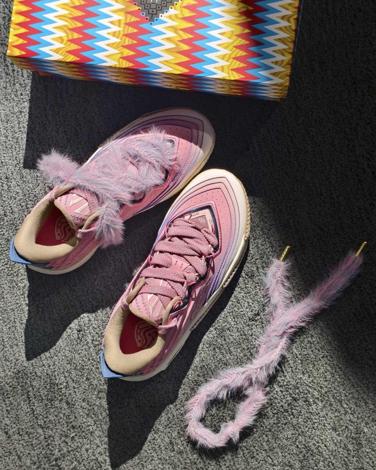 〈連線代購商品〉男女鞋 ANTA KAI 2 AZURIE 小公主 粉紅色 騷粉 籃球鞋【112611110S-4】歐文2