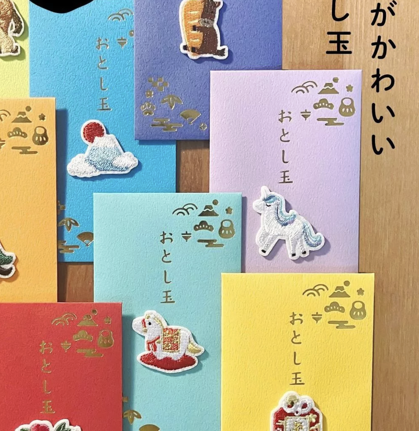 馬年 刺繡款 御年玉袋 紅包袋｜日本MIDORI