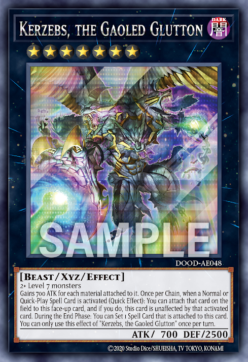 DOOD-AE048 (UR/SER)Kerzebs, the Gaoled Glutton(漆梏的喰獸 可魯澤貝斯)