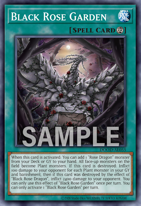 DOOD-AE055 Black Rose Garden