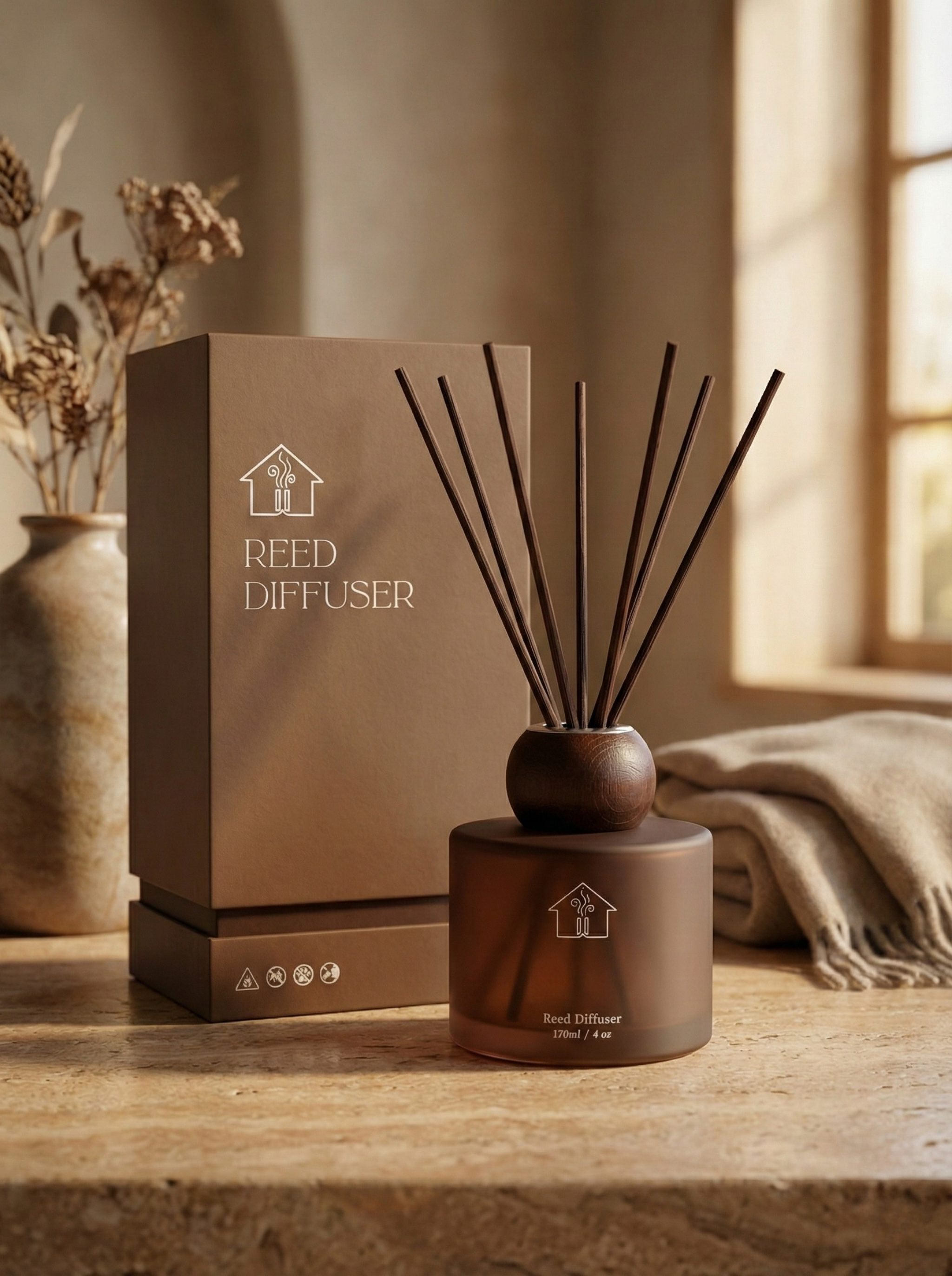 【給生活按下暫停鍵】Pause Button HK 植萃擴香座｜Reed Diffuser｜沉浸式空間香氣 (附精緻禮盒)