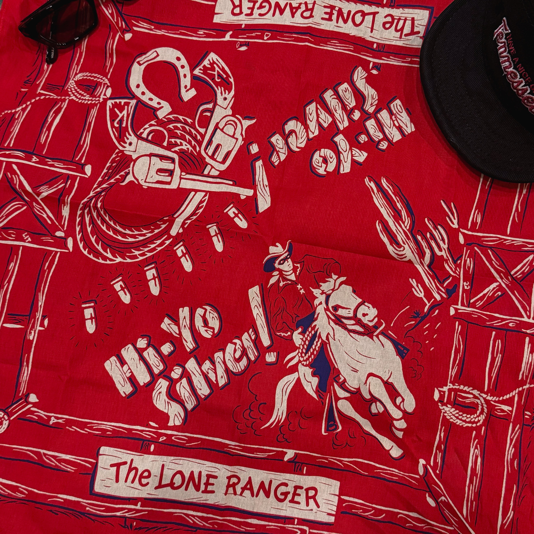 【日貨】荒野西部牛仔圖騰方巾