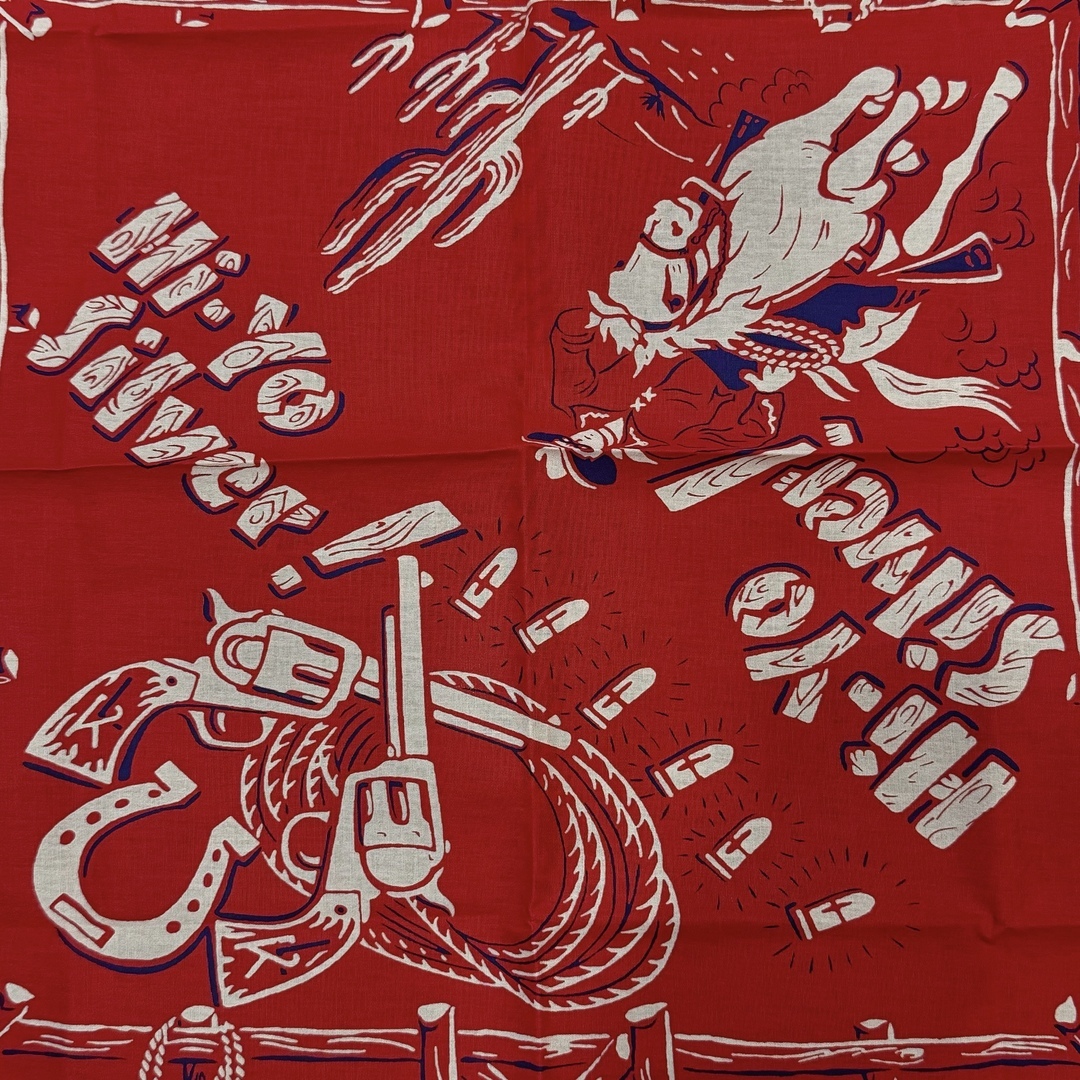 【日貨】荒野西部牛仔圖騰方巾