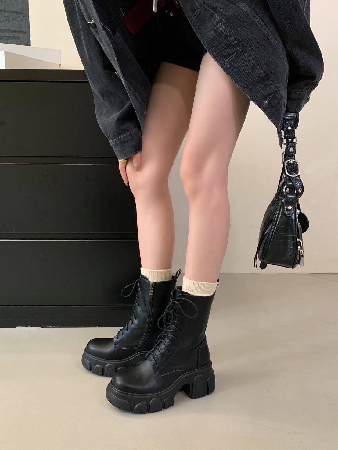 U303-拉鏈騎士馬丁短靴